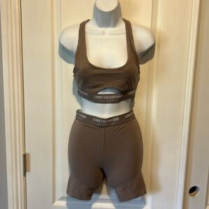 Forever21 limited edition work out shorts and top excellent condition medium
